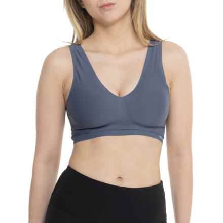 Nautica Laser-Cut Lounge Bra - 3 Pack in Grey Violet/White/Nightshadow Blue