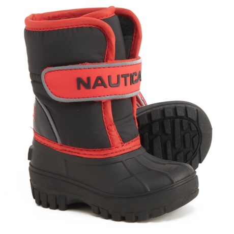 nautica boys black boots