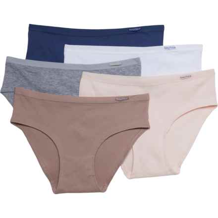 Ribbed Panties - 5-Pack, Organic Cotton, Hipster in Moon Phase/White/Heather Grey/Creamy Beige/Java Co