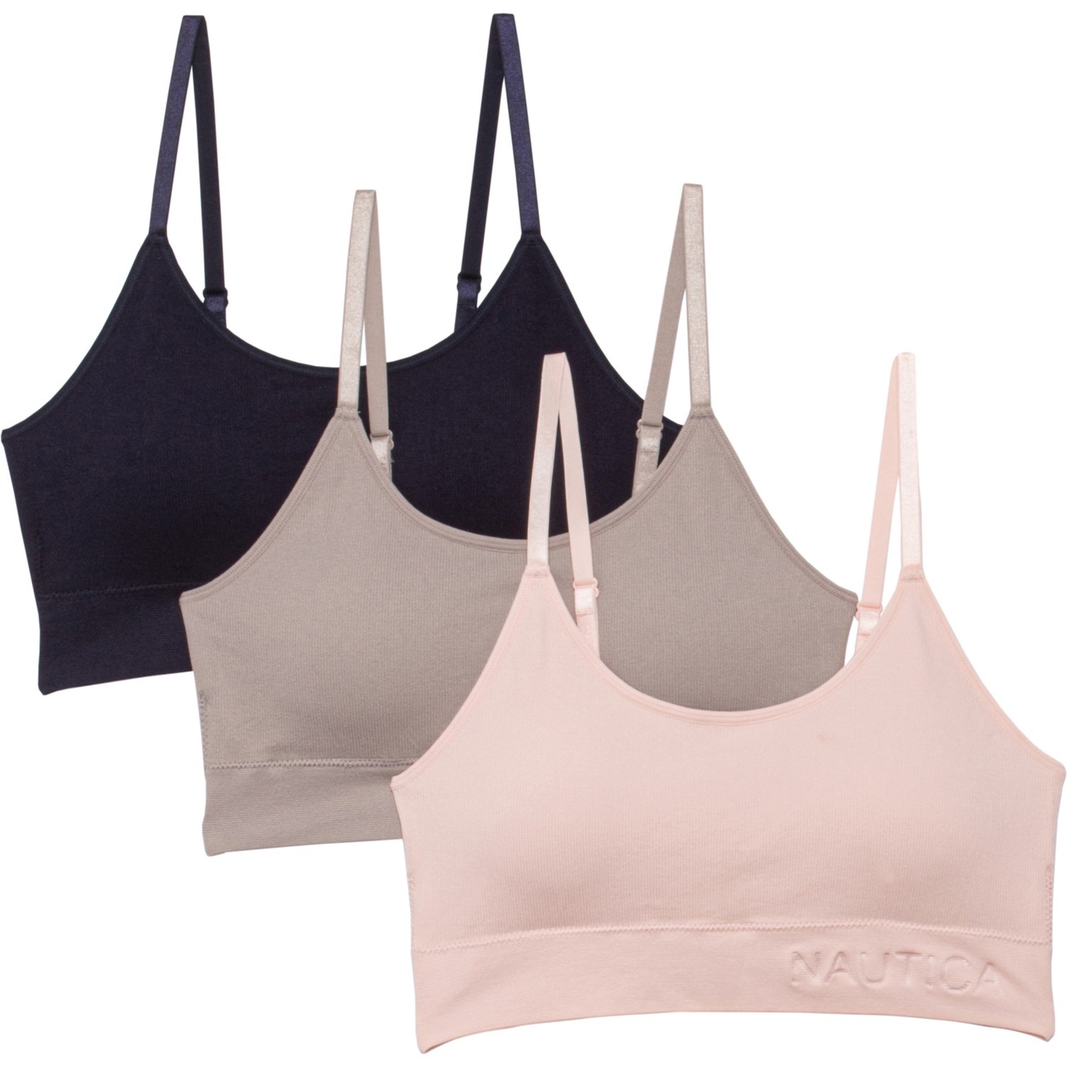 thumbnail image 2 of Nautica Women's Bandeau Bra Top - Quick Dry Swim And Sportswear Hybrid 2 of 12