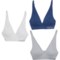 Nautica Seamless Lounge Bralette - 3-Pack in Light Heather Grey/Moon Phase Heather/Light Heathe