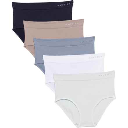 Seamless Ribbed Panties - 5-Pack, Briefs in Stonewash, White, Warm Taupe, Lumineer, Nocturnal