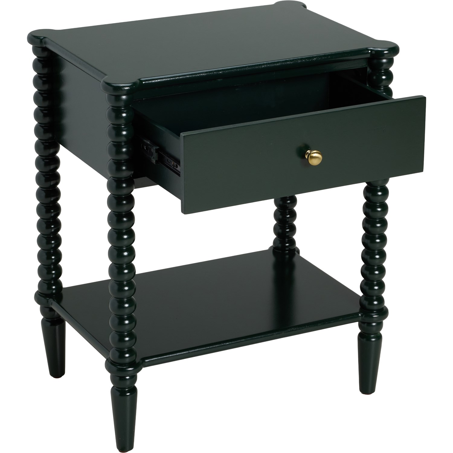 Nautica Spindle Leg Side Table with Drawer - 20x14x24