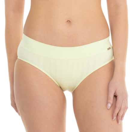 Nautica Stonewashed Ribbed Seamless Panties - 5-Pack, Hipster in Nightshadow Blue/Ondine Blush/White/Misty Meadow/S