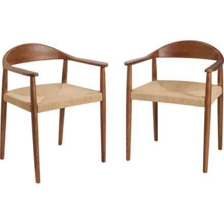 Nautica Wave Dining Chair - Set of 2 in Brown