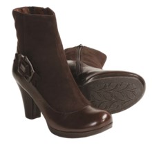 Naya Breeze Suede Ankle Boots - Side Zip (For Women) in Ox Brown - Closeouts
