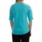 152UF_3 Neon Buddha Clementine Shirt - V-Neck, Elbow Sleeve (For Women)