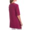 166RA_2 Neon Buddha Lifestyle Tee Tunic Shirt - Scoop Neck, Elbow Sleeve (For Women)