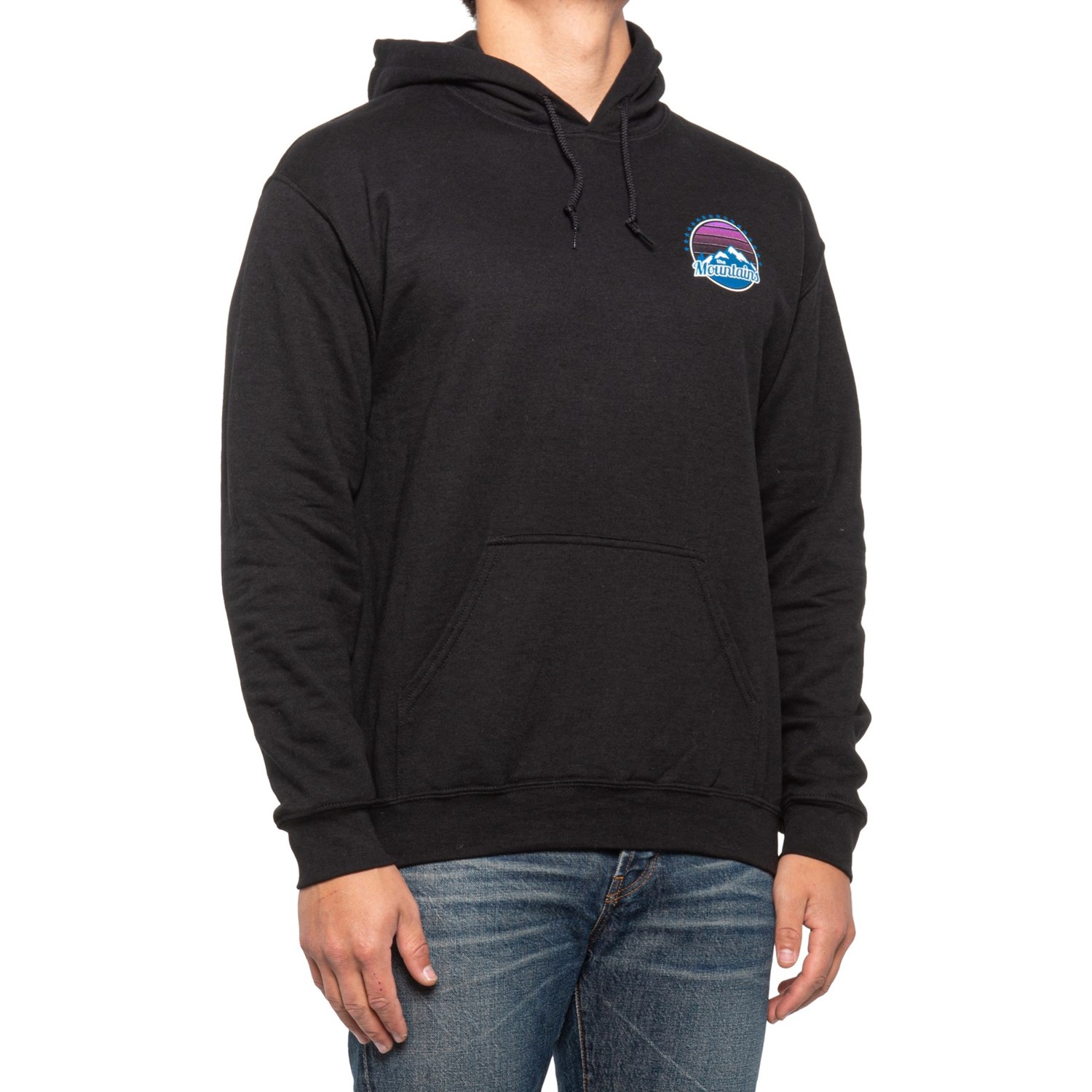 men in black hoodie