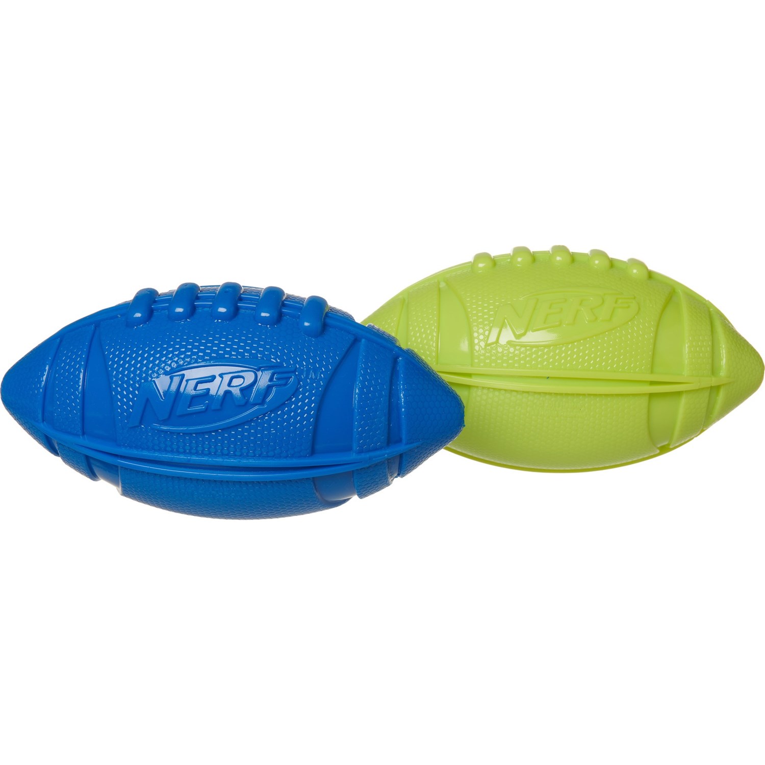 Nerf ProGrip Football Dog Toys 2Pack, Squeaker Save 44