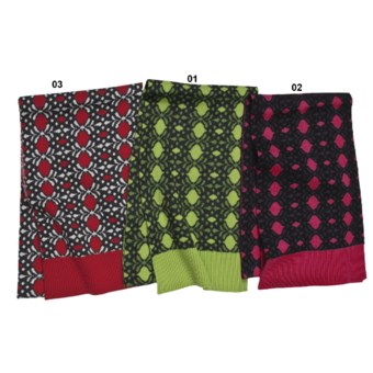 Neve Alba Scarf - Merino Wool (For Women) in Wine