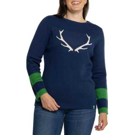 NEVE BY CK BRADLEY Antler Sweater - Wool in Navy