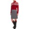232FR_2 Neve Eloise Diamond-Patterned Skirt - Merino Wool (For Women)