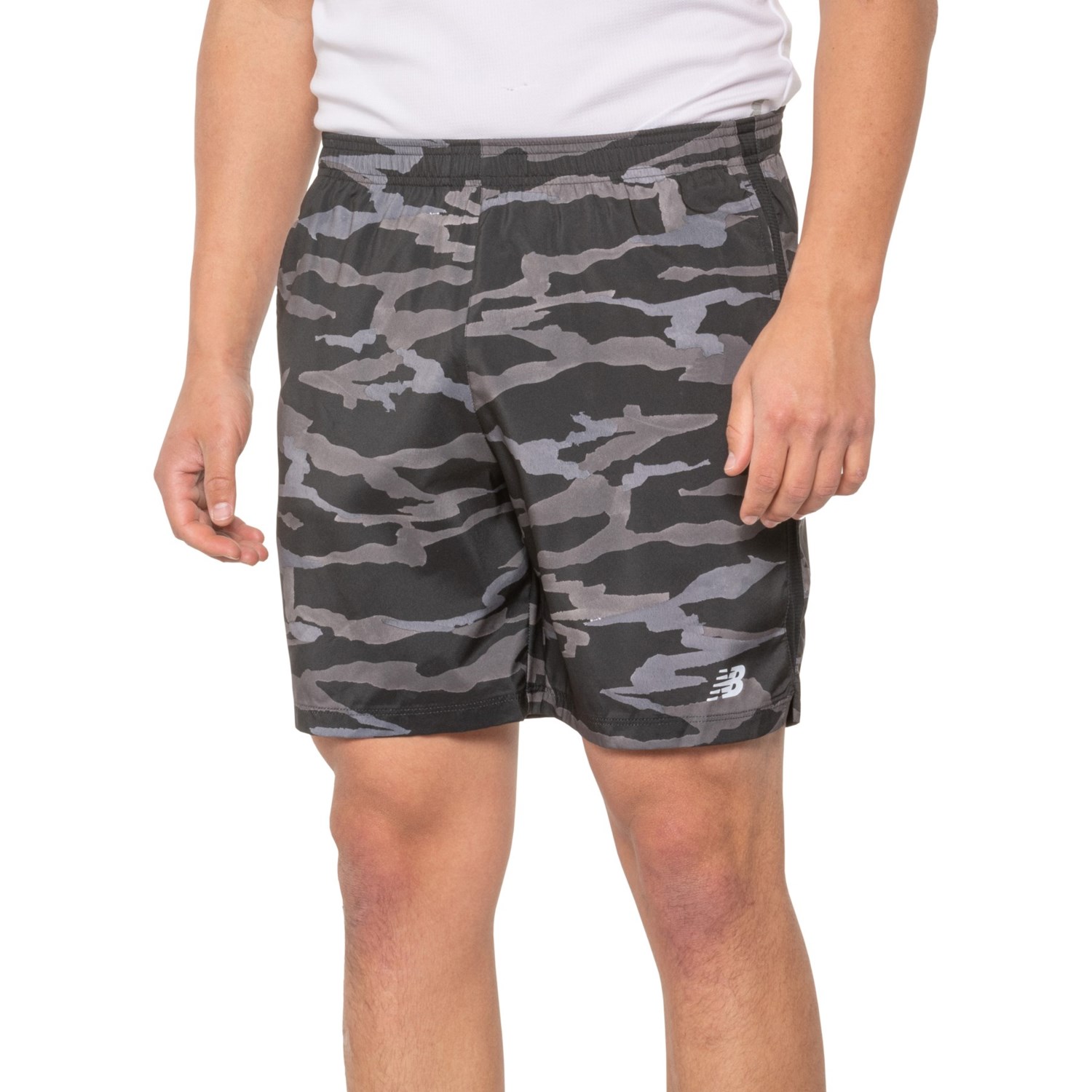 New Balance Printed Accelerate Shorts - Built-In Brief, 7”