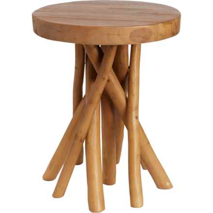 NEXCENT Teak Side Table - 16x20” in Natural