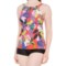 Next Extend Tankini Top in Native Palms/Red