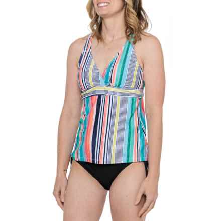 Next Saltwater Stripe Tankini Top and Bikini Bottoms Set in Multi