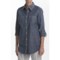 4300K_2 Nexx Studio  Denim Tunic Shirt - Stretch Cotton, Long Sleeve (For Women)