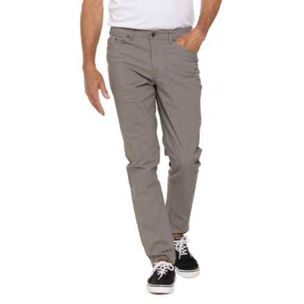 NICKEL & IRON Stretch 5-Pocket Tech Pants in Stone Wall