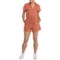 Nicole Miller Home Braided Rope Tie Romper - Short Sleeve in Ginger Spice
