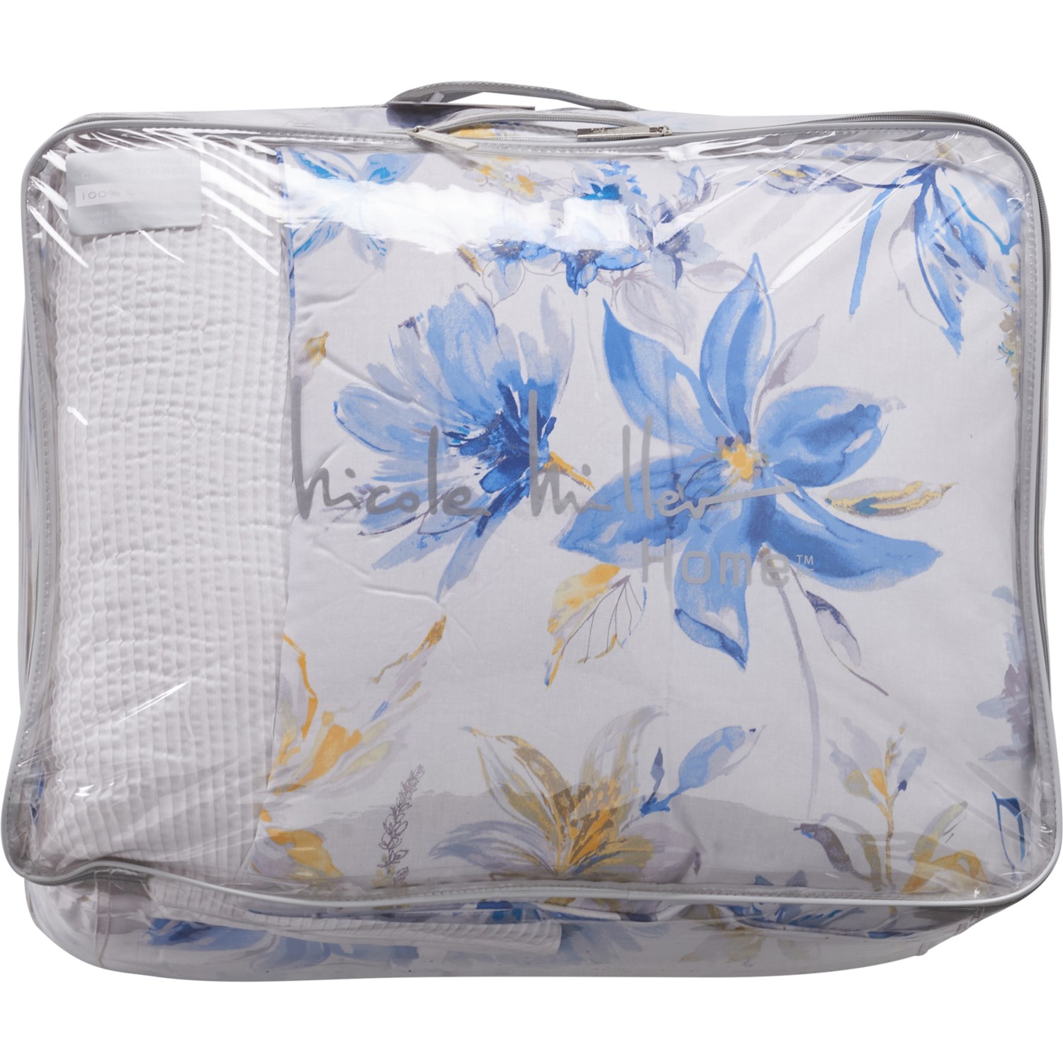 Nicole Miller Home Floral Luxury Comforter Set 5Piece, FullQueen