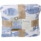 3VUFX_2 Nicole Miller Home King Textured Fish Cotton Quilt Set - Chambray