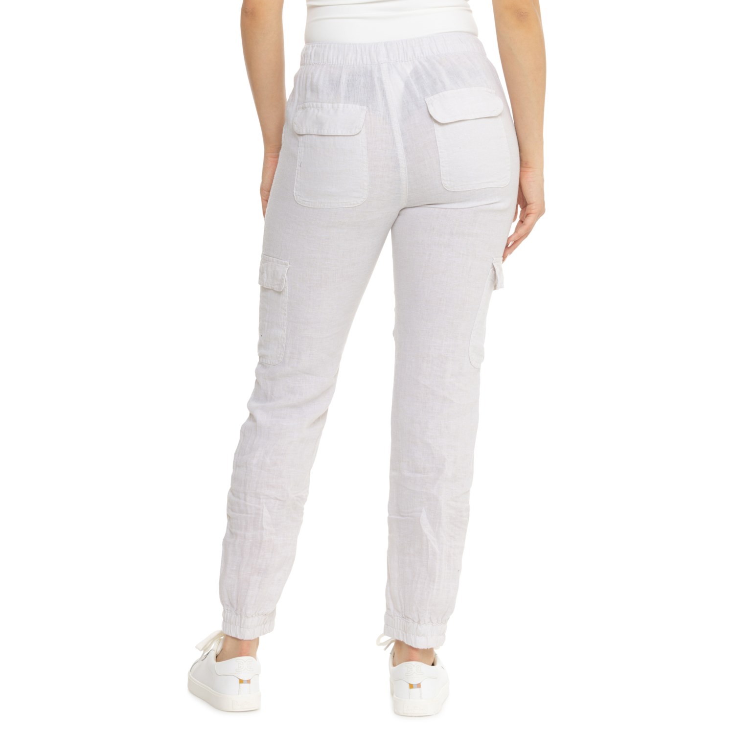 ★SCULPTOR★ Linen Cargo Jogger Pants White SC23S418WH Linen Cargo Jogger Pants Pink – Sculptor