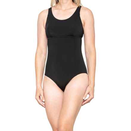 Nip Tuck Swim Dawn Chlorine-Resistant One-Piece Swimsuit in Black