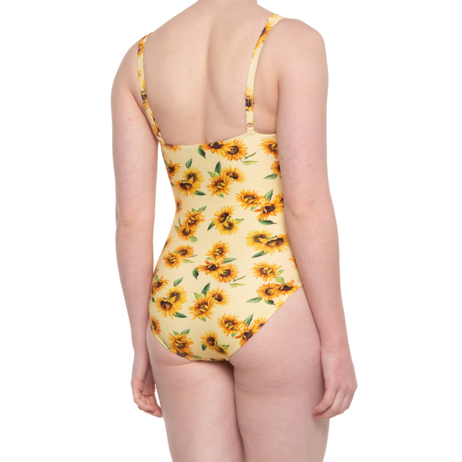 yellow one piece swim