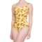 Nip Tuck Swim Joanne Sunflowers Lemon One-Piece Swimsuit in Yellow