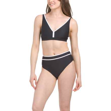 NIPTUCK Audrey Omega Textured Bikini Set in Black