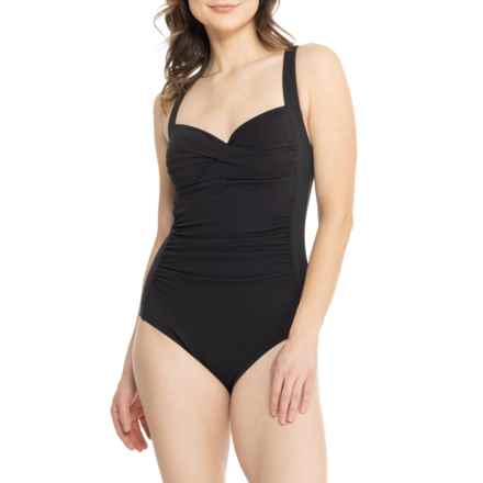 NIPTUCK Joanne Must Haves Textured One-Piece Swimsuit in Black