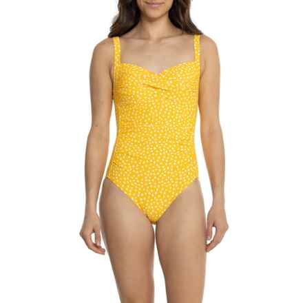 NIPTUCK Joanne Pivotal Moment Print One-Piece Swimsuit in Yellow