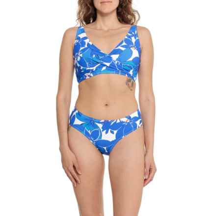 NIPTUCK Louise Forget Me Not Print Bikini Top and Bottoms in Blue