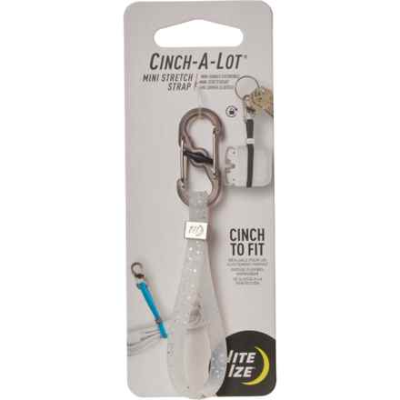 Nite Ize Cinch A Lot Mini Stretch Strap in White Sparkle