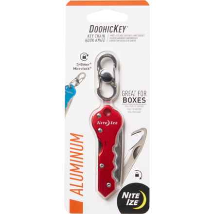 Nite Ize DoohicKey Keychain Hook Knife in Red