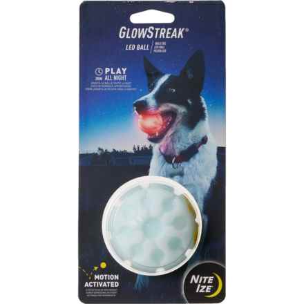 Nite Ize GlowStreak LED Ball Dog Toy in Multi