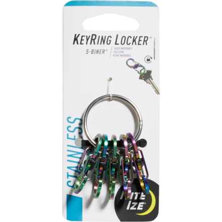 Nite Ize Key Ring Locker S-Biner - Stainless Steel in Stainless Steel Spectrum