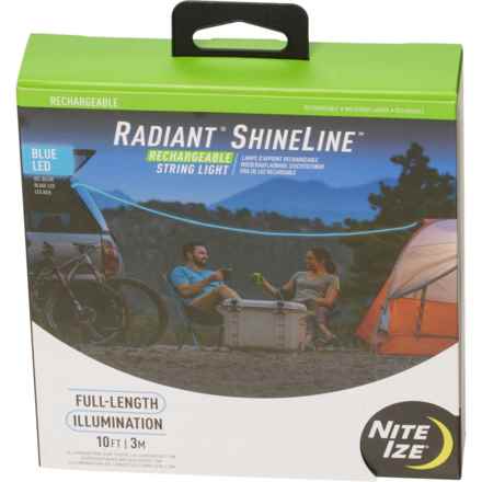 Nite Ize Radiant Rechargeable LED ShineLine String Light - 10’ in Blue Led