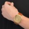 9666M_2 Nixon Identity Gold-Face Watch - Leather Band (For Men)
