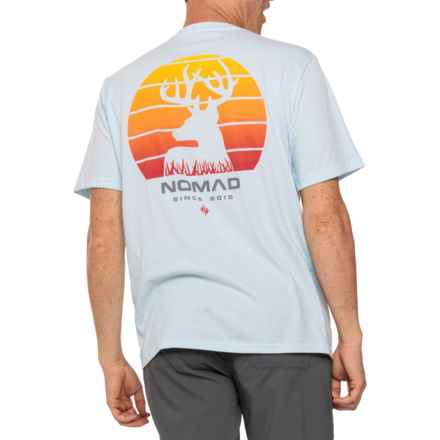 NOMAD Buck Rise Graphic T-Shirt - Short Sleeve in Coastal Sky