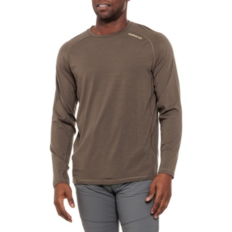 NOMAD Durawool Crew Base Layer Top - Merino Wool, Long Sleeve in Mud