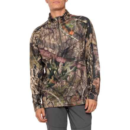 NOMAD Transition Camo Heavyweight Shirt - Zip Neck, Long Sleeve in Mo Bu Country