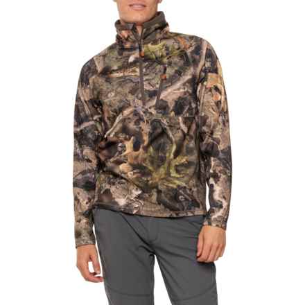 NOMAD Utility Camo Shirt - Zip Neck, Long Sleeve in Mo Droptine