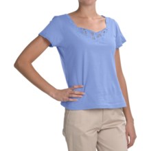 Nomadic Traders Catalina Kristy T-Shirt - Short Sleeve (For Women) in Opal - Closeouts