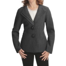 Nomadic Traders Double-Collar Jacket - Boiled Wool (For Women) in Charcoal - Closeouts