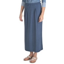 Nomadic Traders Maxi Skirt - Stretch Jersey Knit (For Women) in Denim Heather - Closeouts