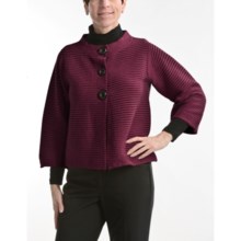 Nomadic Traders Sabrina Crop Jacket - Mandarin Collar (For Women) in Sangria - Closeouts