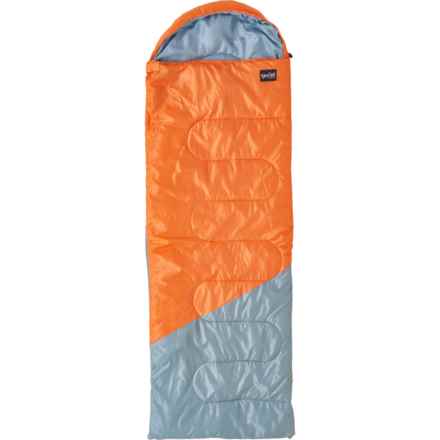 NorEast Outdoors 32°F Basecamp Sleeping Bag - Rectangular in Tangerine /Stone