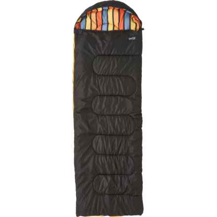NorEast Outdoors 32°F Basecamp Sleeping Bag - Rectangular, Insulated in Black /Stripe 3